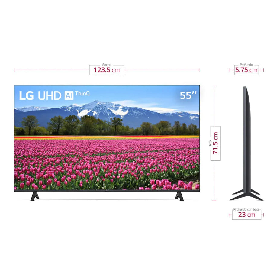 TV LG UHD 4K de 55'' Serie 74, Smart TV webOS23