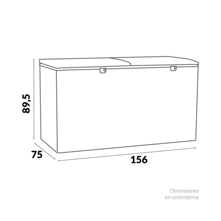 Congelador Horizontal Challenger 535 Litros Brutos Doble Puerta Blanco CH396