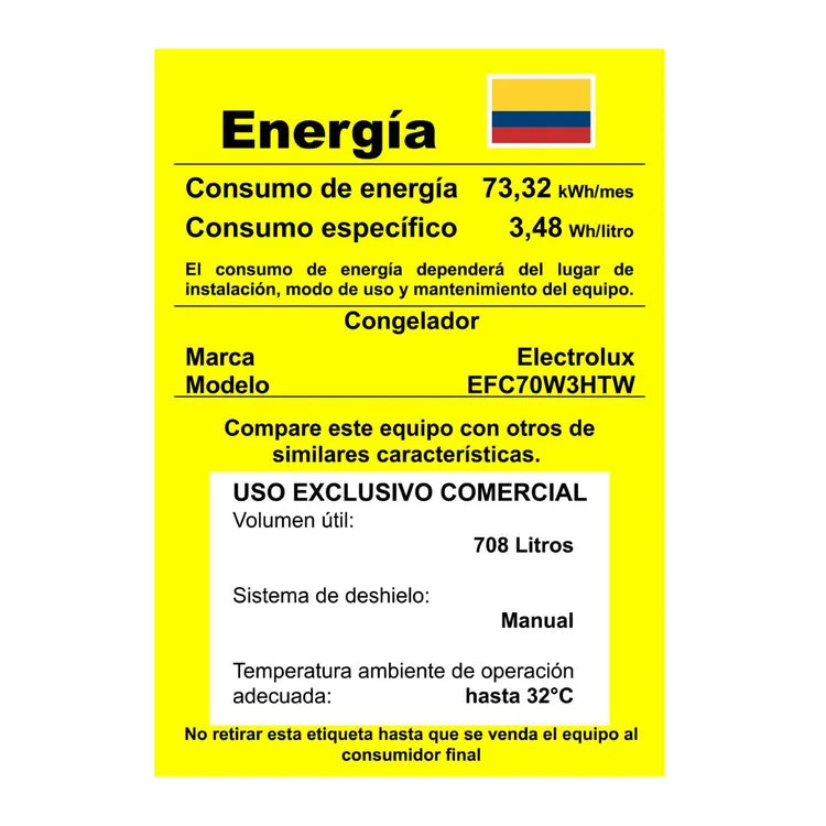Congelador Horizontal ELECTROLUX Dual 708 Litros EFC70W3HTW Blanco